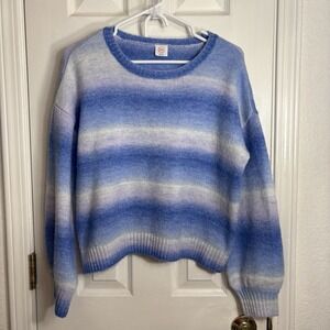 Wonder Nation GIRLS  XXL (18) Crossover Cropped Ombre Knit Sweater Teen